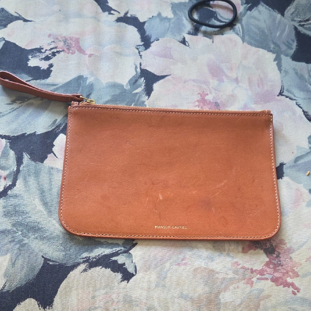 Mansur Gavriel Vachetta Pouch Wallet Yellow